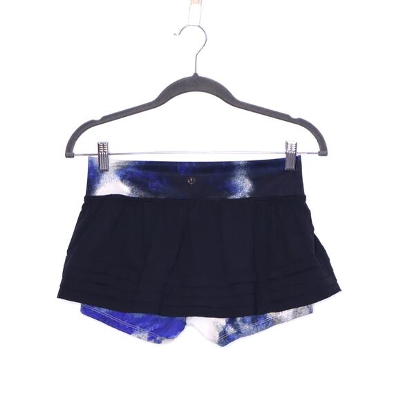 LULULEMON Breath Of Fire Skirt Black Milky Way Multi Print Active Women's 8 - Picture 2 of 9